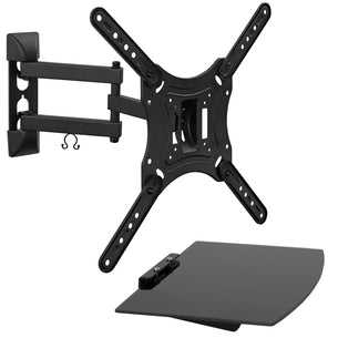 TV Mount - TV Wall Mount and AV Shelf Combo - Mount-It! - MI-894 TV Mount - TV Wall Mount and AV Shelf Combo - Mount-It! - MI-894