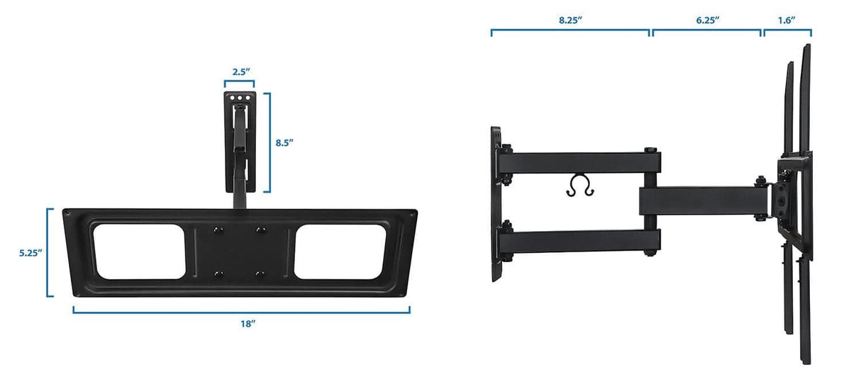 TV Wall Mount with Full Motion Articulating Arm TV Mount - TV Wall Mount with Full Motion Articulating Arm - Mount-It! - MI-3991B