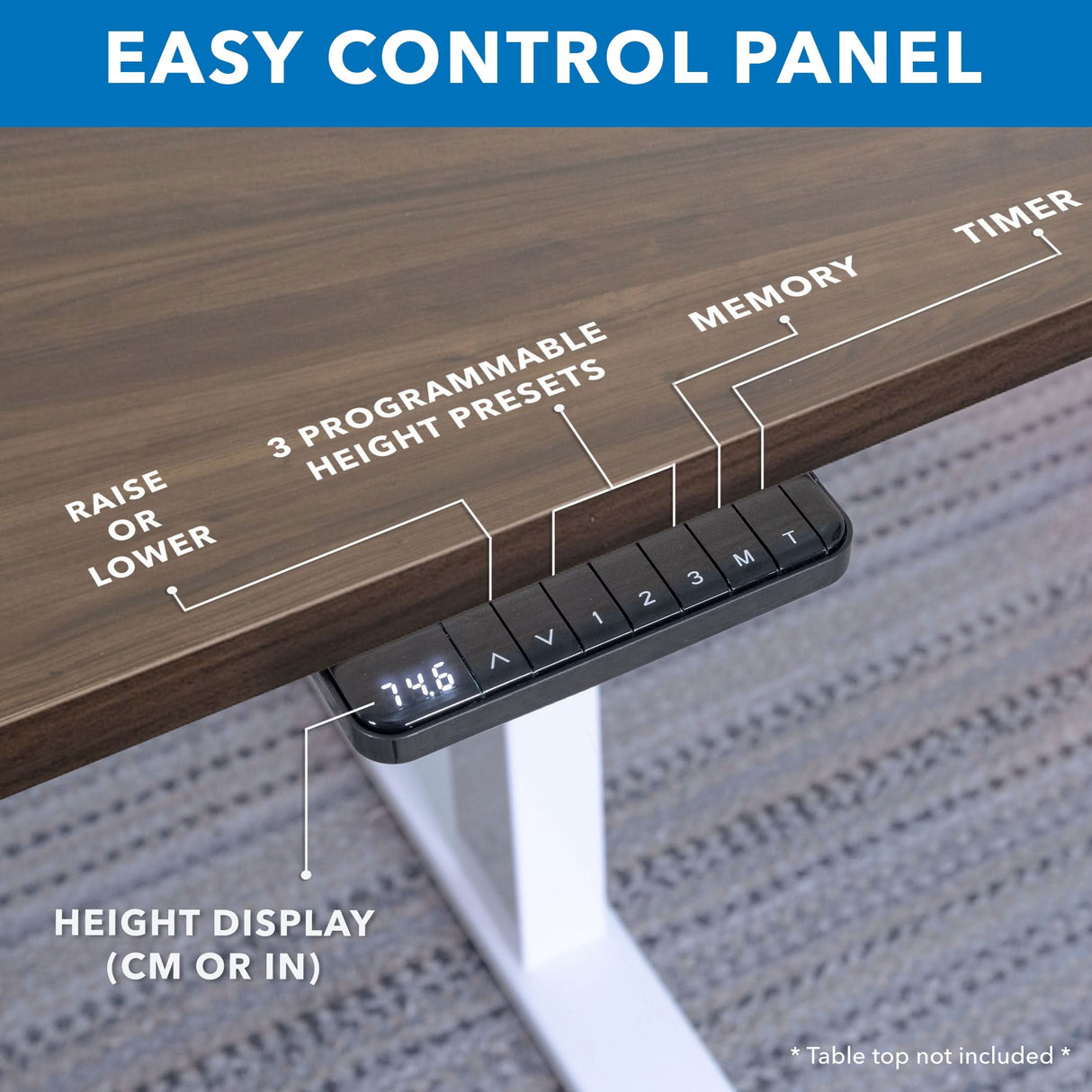 Ultimate Dual Motor Electric Standing Desk with 55" Tabletop Ultimate Dual Motor Electric Standing Desk with 55" Tabletop