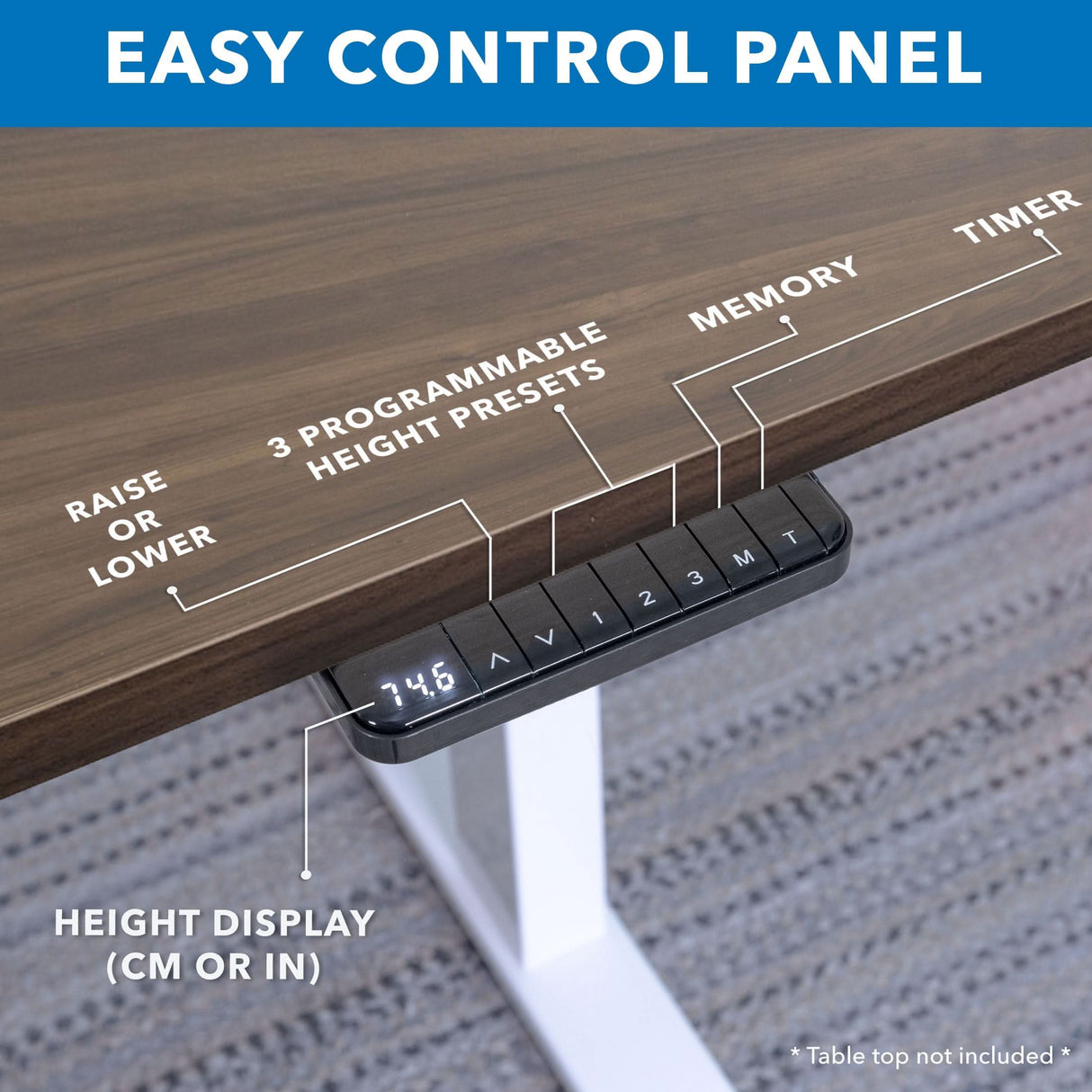 Ultimate Dual Motor Electric Standing Desk with 55" Tabletop Ultimate Dual Motor Electric Standing Desk with 55" Tabletop