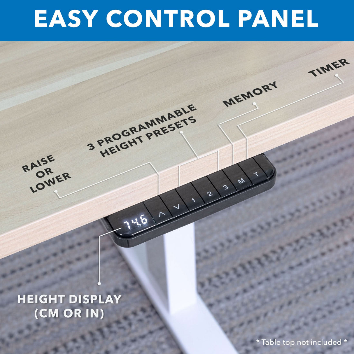Ultimate Dual Motor Electric Standing Desk with 55" Tabletop Ultimate Dual Motor Electric Standing Desk with 55" Tabletop
