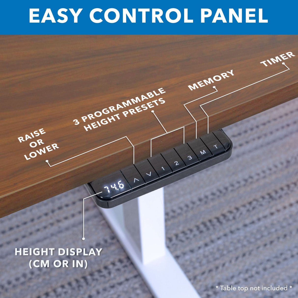 Ultimate Dual Motor Electric Standing Desk with 55" Tabletop Ultimate Dual Motor Electric Standing Desk with 55" Tabletop