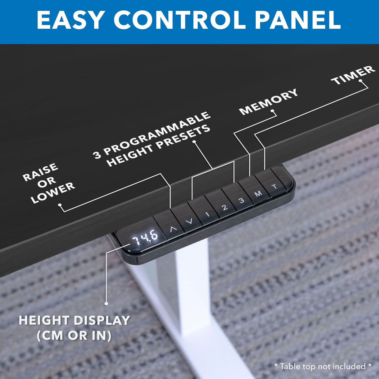 Ultimate Dual Motor Electric Standing Desk with 55" Tabletop Ultimate Dual Motor Electric Standing Desk with 55" Tabletop