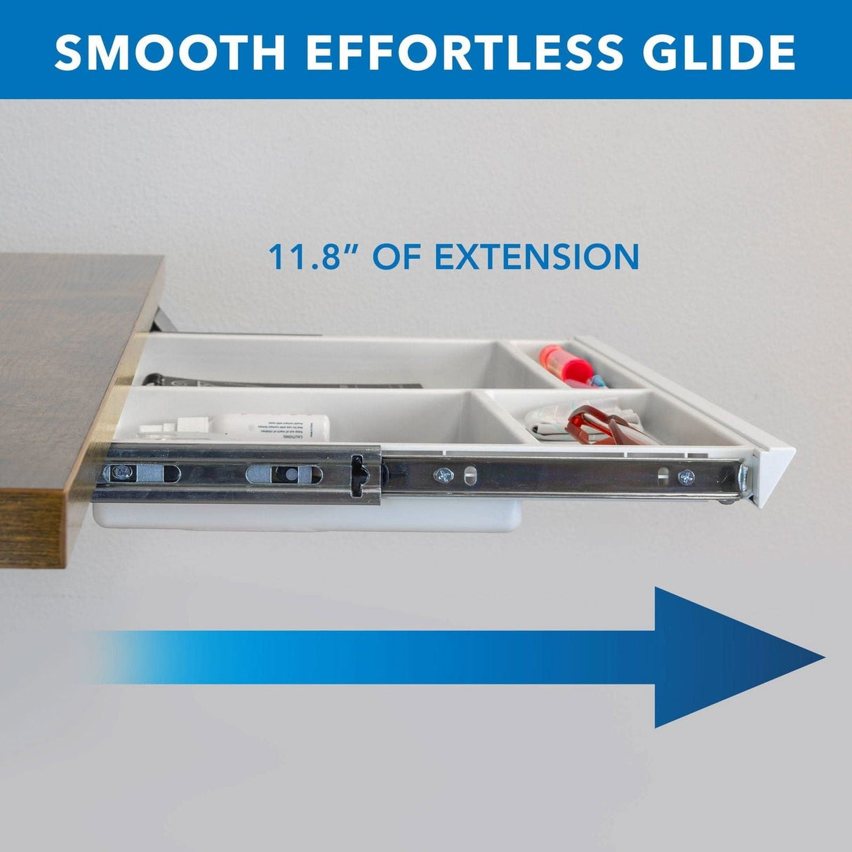 Under Desk Drawer - Deep Desk Accessories - Under Desk Drawer - Deep - Mount-It! -