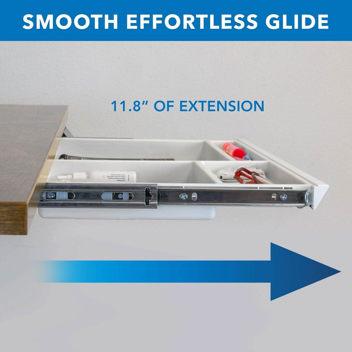 Under Desk Drawer - Deep Desk Accessories - Under Desk Drawer - Deep - Mount-It! -