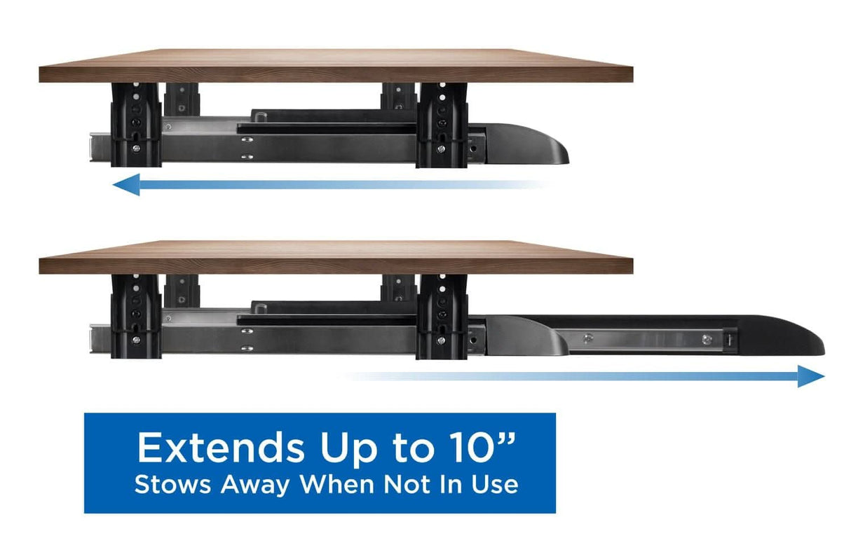 Under Desk Keyboard Drawer with Mouse Platform Keyboard Trays/Mounts - Under Desk Keyboard Drawer with Mouse Platform - Mount-It! - MI-7136