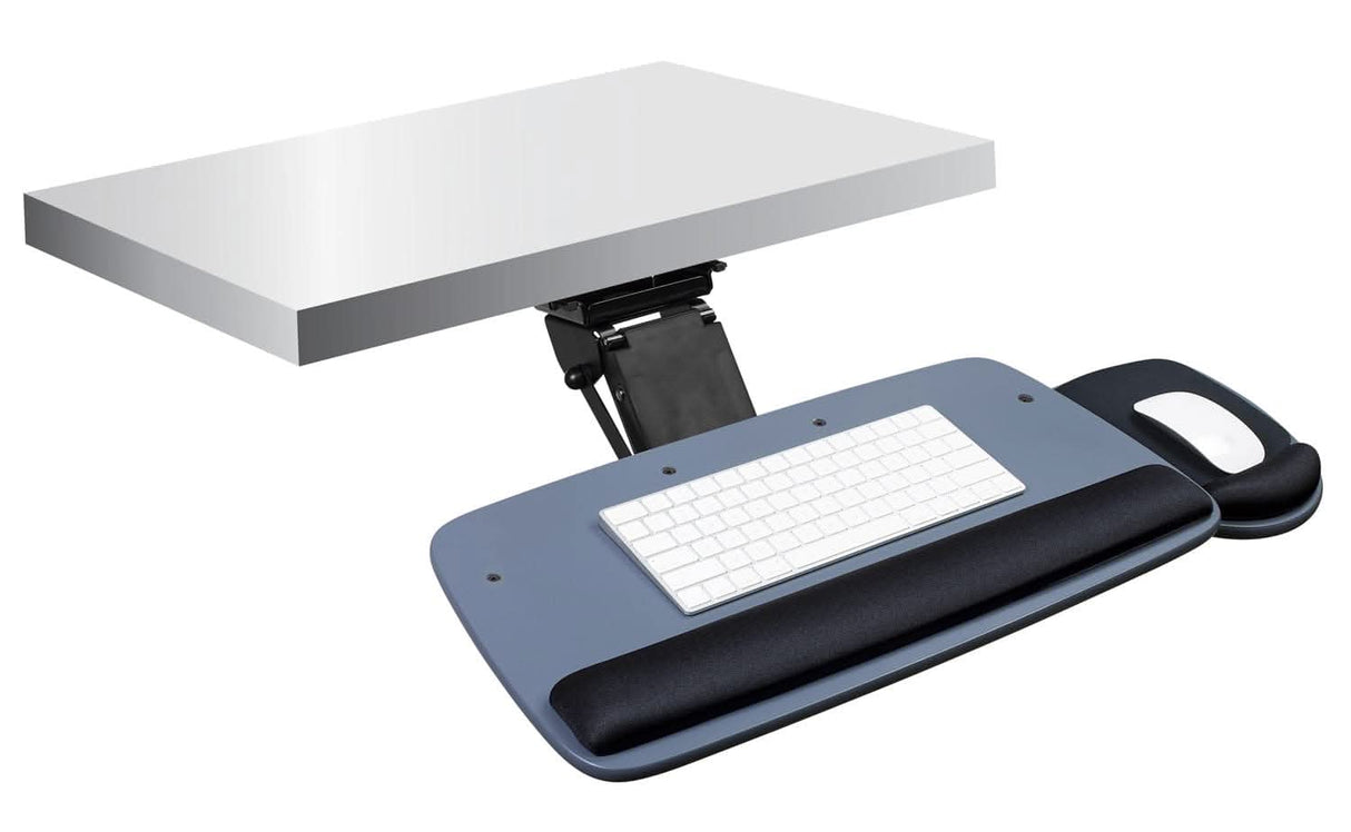 Under Desk Keyboard Platform With Wrist Support Keyboard Trays/Mounts - Under Desk Keyboard Platform With Wrist Support - Mount-It! -