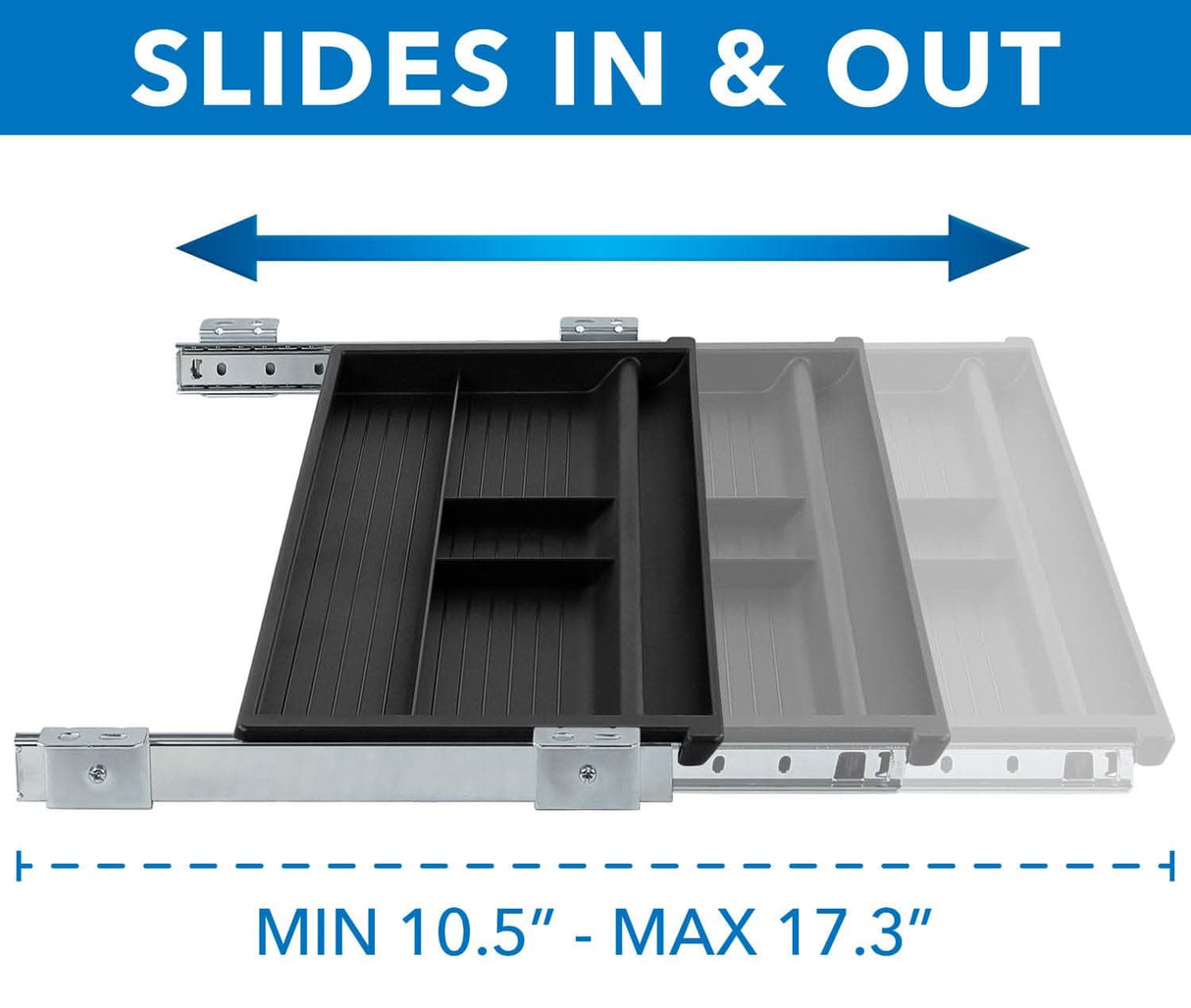 Under Desk Slide Out Pencil Drawer Desk Accessories - Under Desk Slide Out Pencil Drawer - Mount-It! - MI-7144