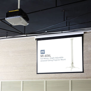 Projector Mount - Universal Projector Ceiling Mount - White - Mount-It! - MI-606L Projector Mount - Universal Projector Ceiling Mount - White - Mount-It! - MI-606L