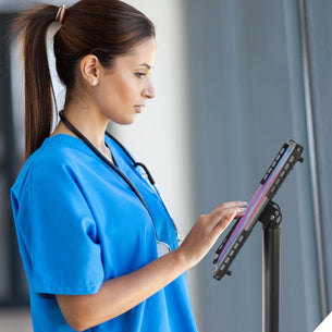 Tablet Stand - Universal Tablet Floor Kiosk - Mount-It! - Tablet Stand - Universal Tablet Floor Kiosk - Mount-It! -