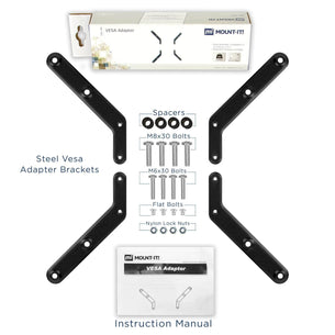 Monitor Vesa Adapters - VESA Mount Adapter Kit - Angled - Mount-It! - MI-791 Monitor Vesa Adapters - VESA Mount Adapter Kit - Angled - Mount-It! - MI-791
