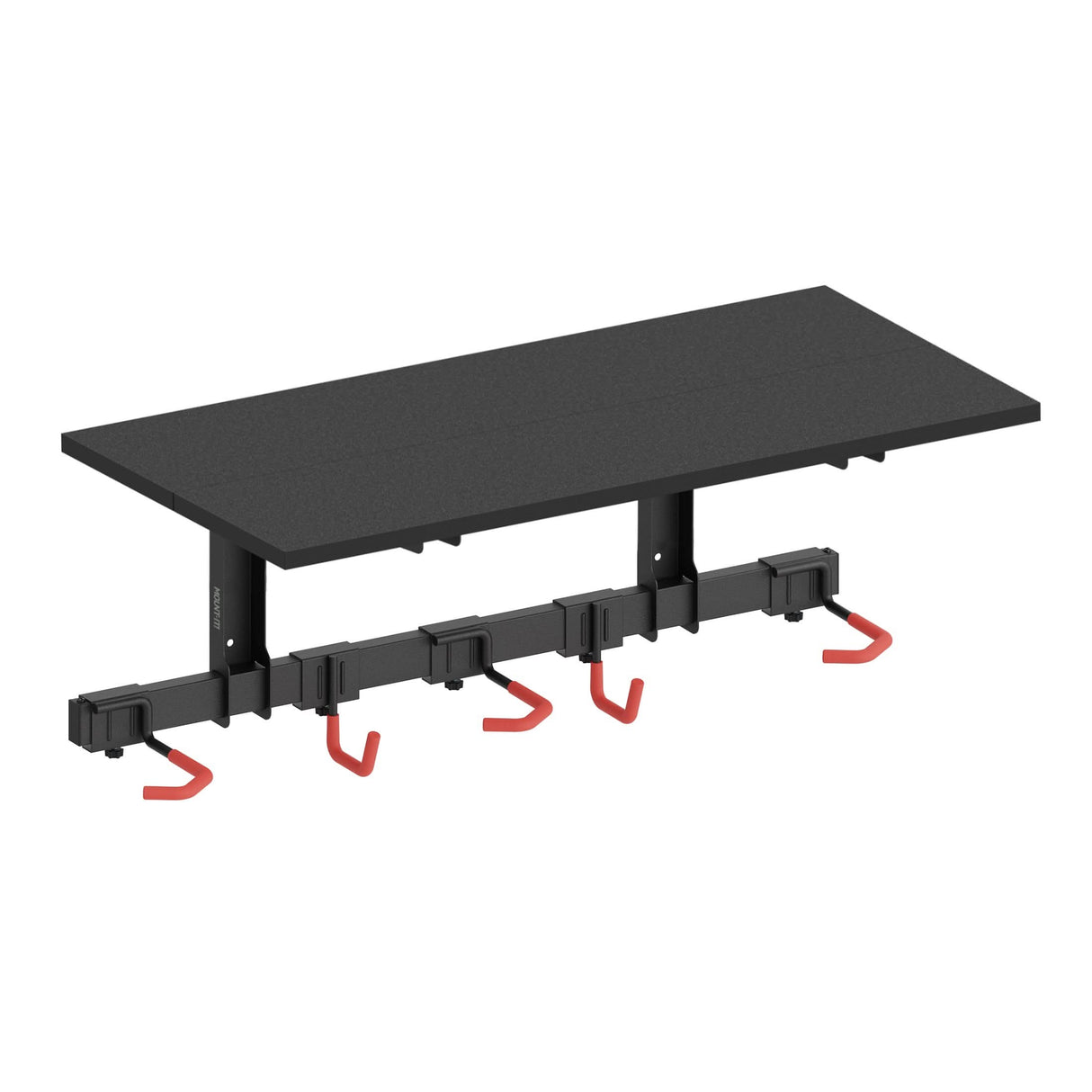 Bike Wall Mount with Shelf for 3 Bikes Bicycle Mount - WheelsUp Series Bike Wall Mount with Shelf for 3 Bikes - Mount-It! - MI-9023