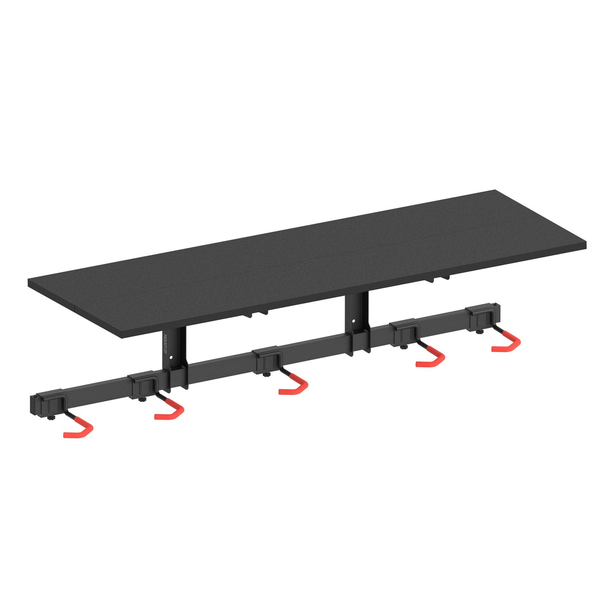 Bike Wall Mount with Shelf for 5 Bikes Bicycle Mount - WheelsUp Series Bike Wall Mount with Shelf for 5 Bikes - Mount-It! - MI-9024