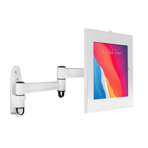 White Tablet Mount - Anti-Theft Tablet Wall Mount with Swing Arm for iPad, iPad Air, iPad Pro - Mount-It! - MI-3774W_G10 White Tablet Mount - Anti-Theft Tablet Wall Mount with Swing Arm for iPad, iPad Air, iPad Pro - Mount-It! - MI-3774W_G10