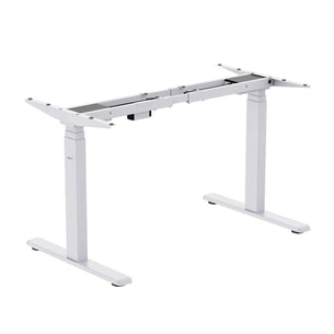 White Desk Frame - Dual-Motor, 3-Stage Electric Standing Desk Frame - Mount-It! - MI-8030W White Desk Frame - Dual-Motor, 3-Stage Electric Standing Desk Frame - Mount-It! - MI-8030W