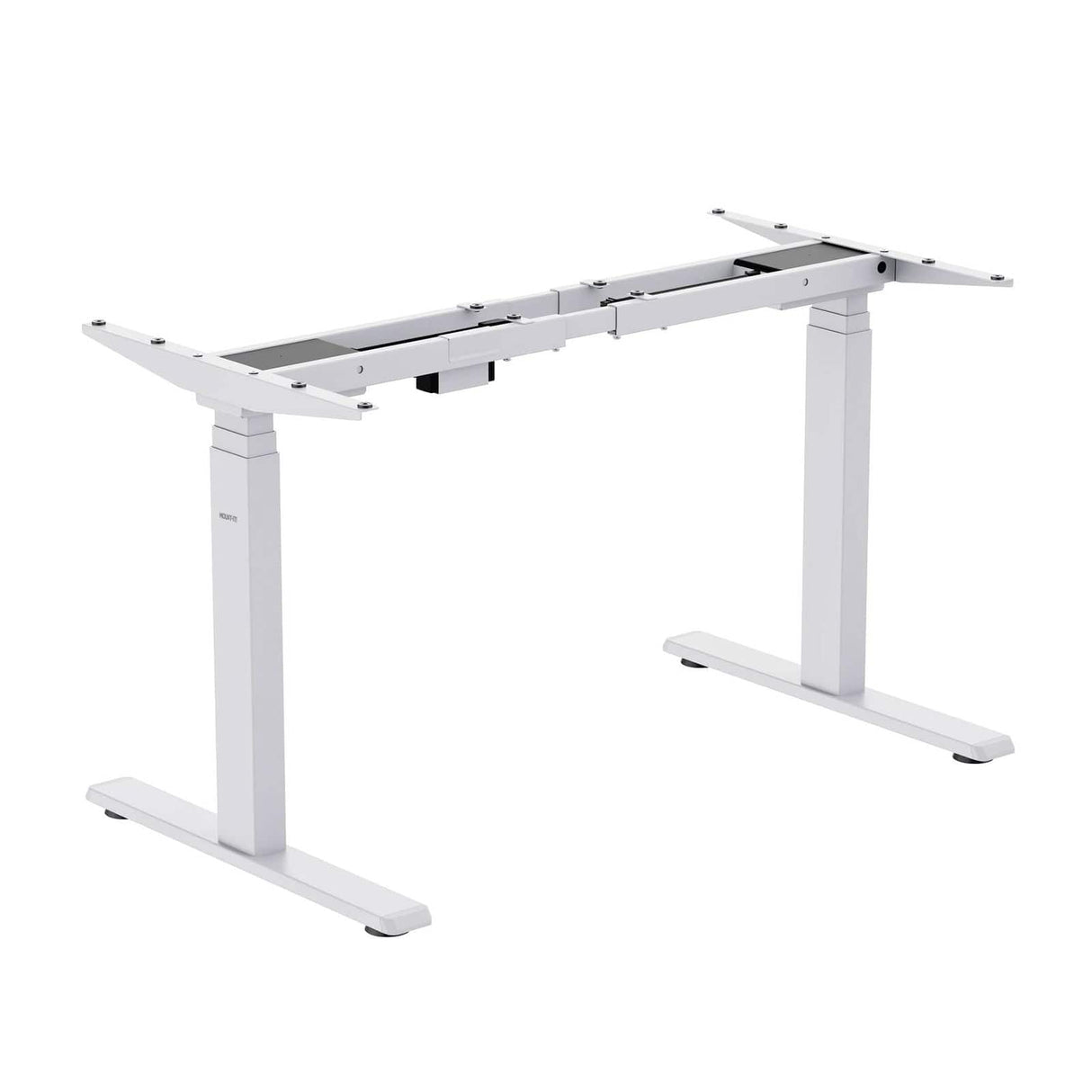 Dual-Motor, 3-Stage Electric Standing Desk Frame White Desk Frame - Dual-Motor, 3-Stage Electric Standing Desk Frame - Mount-It! - MI-8030W