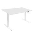 Dual Motor Electric Standing Desk with 55" Tabletop - White Base White Standing Desk - Dual Motor Electric Standing Desk with 55" Tabletop - White Base - Mount-It! - MI-18111
