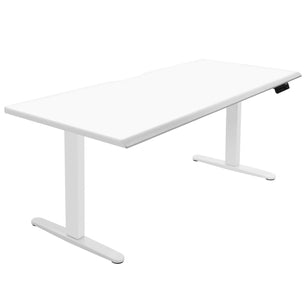 White Standing Desk - Dual Motor Electric Standing Desk with 72" Tabletop - White Base - Mount-It! - MI-18124 White Standing Desk - Dual Motor Electric Standing Desk with 72" Tabletop - White Base - Mount-It! - MI-18124