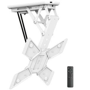 White TV Mount - Retractable Motorized Ceiling TV Mount - Mount-It! - MI-4223W White TV Mount - Retractable Motorized Ceiling TV Mount - Mount-It! - MI-4223W
