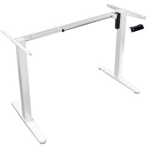 White Standing Desk - Single Motor Electric Standing Desk Base - Mount-It! - MI-8033W White Standing Desk - Single Motor Electric Standing Desk Base - Mount-It! - MI-8033W