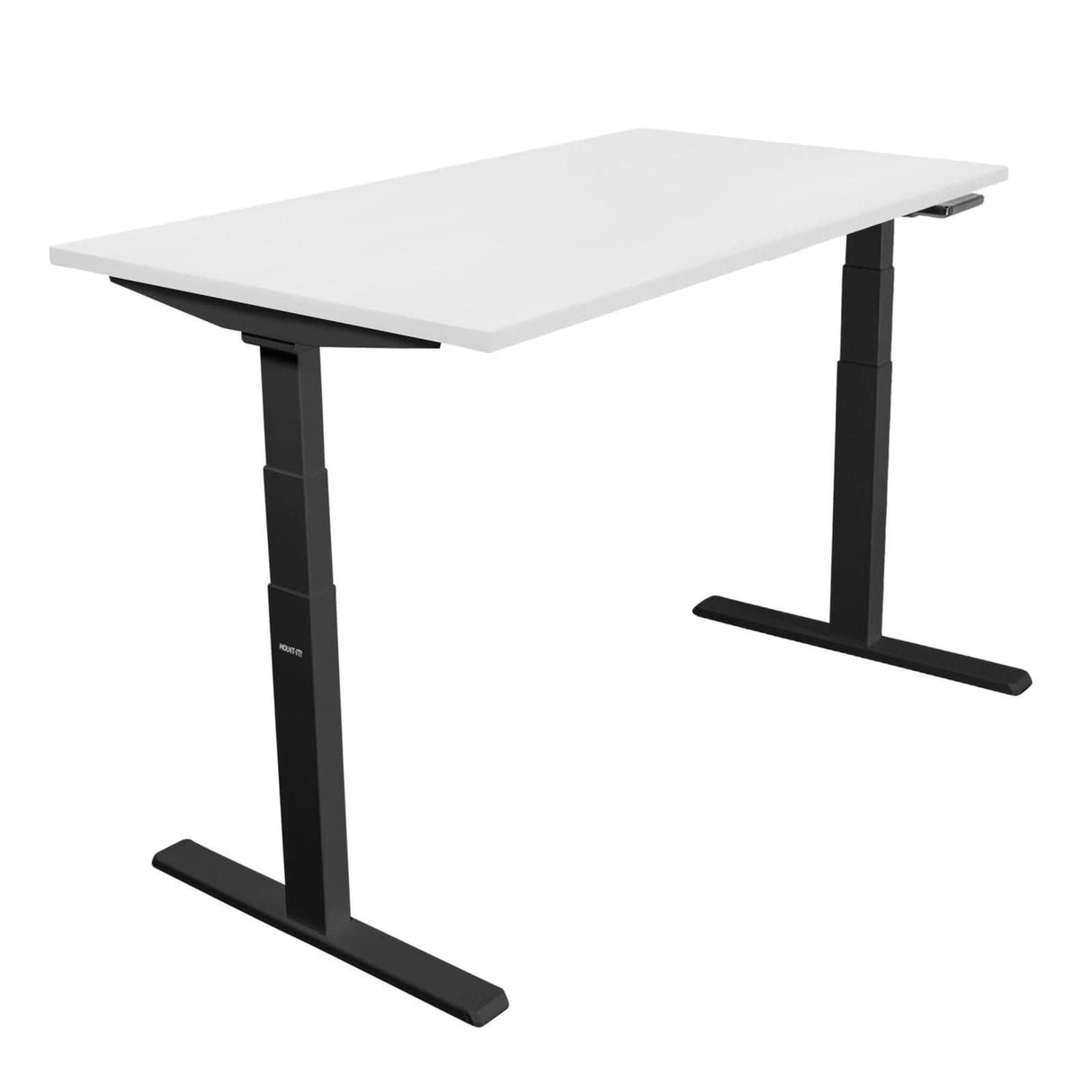 Ultimate Dual Motor Electric Standing Desk with 48" Tabletop White Standing Desk - Ultimate Dual Motor Electric Standing Desk with 48" Tabletop - Black Base - Mount-It! - MI-18116