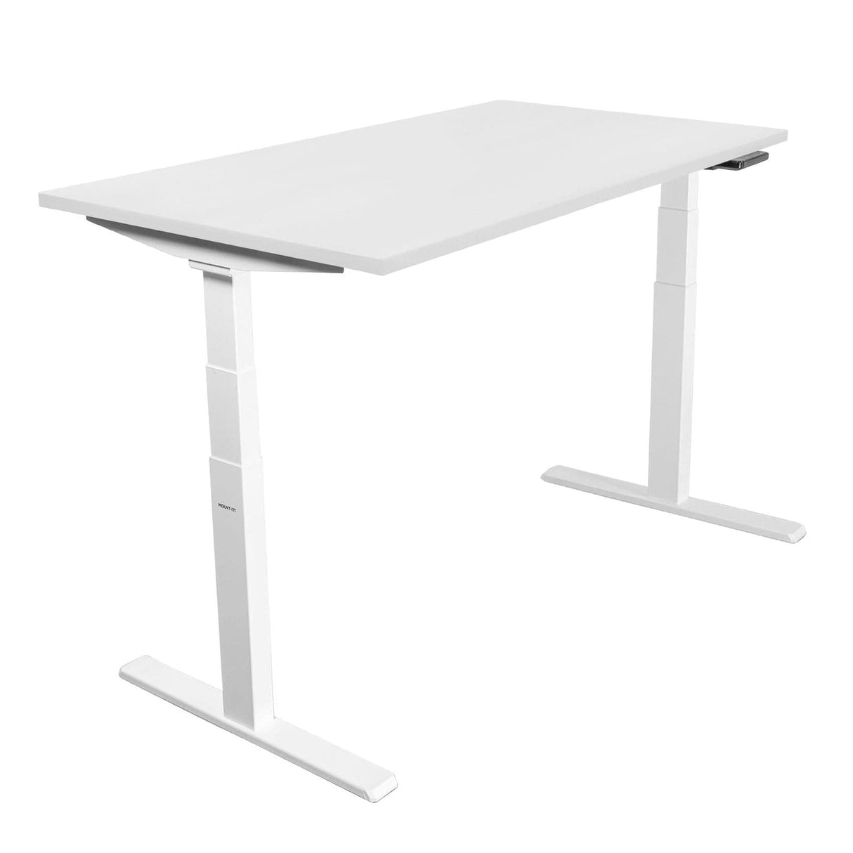 Ultimate Dual Motor Electric Standing Desk with 48" Tabletop White Standing Desk - Ultimate Dual Motor Electric Standing Desk with 48" Tabletop - White Base - Mount-It! - MI-18066