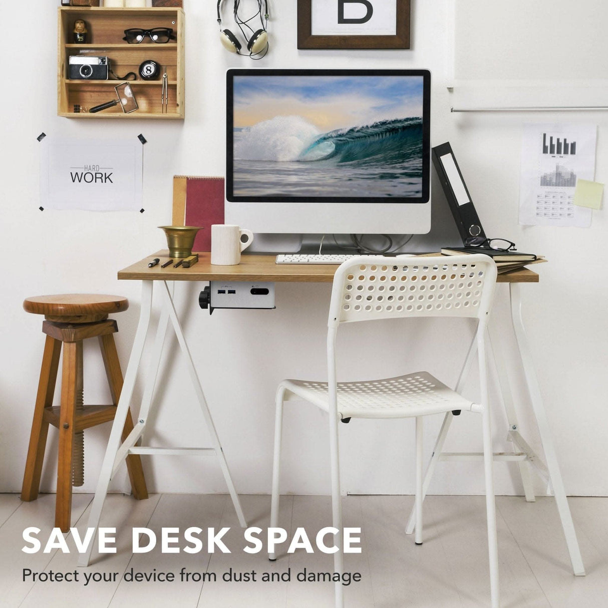 Universal Thin Client PC Mini Mount CPU Holder - Universal Thin Client PC Mini Mount - Mount-It! - MI-7157