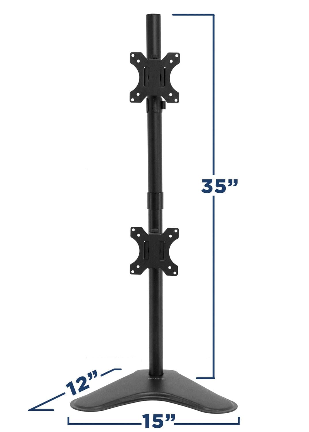 Vertical Dual Monitor Stand Monitor Stands - Vertical Dual Monitor Stand - Mount-It! - MI-1758