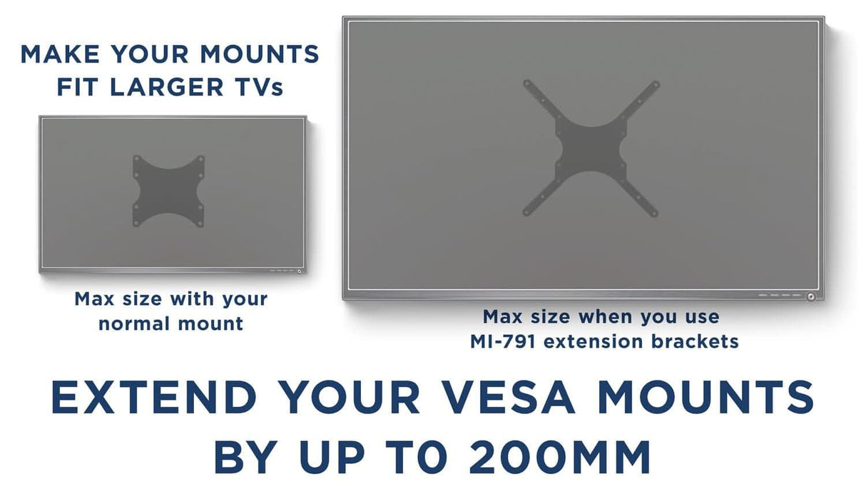 VESA Mount Adapter Kit - Angled Monitor Vesa Adapters - VESA Mount Adapter Kit - Mount-It! - MI-791