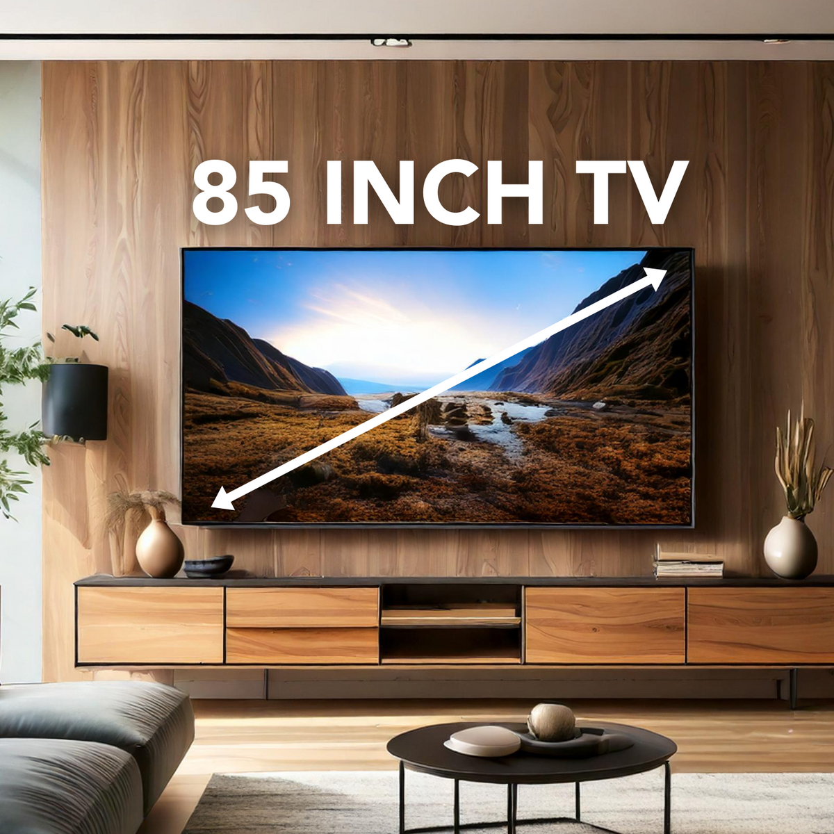 Dimensions of a 85 Inch TV MountIt!