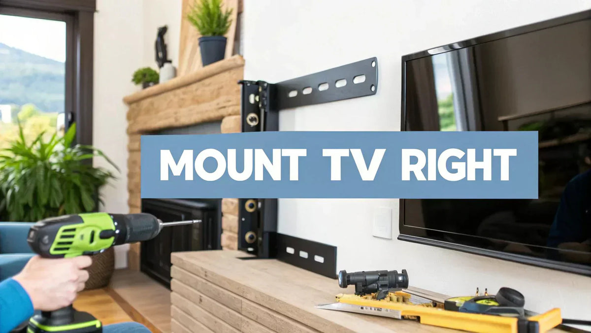 How to Mount TV the Right Way: Expert Tips & Guide – Mount-It!