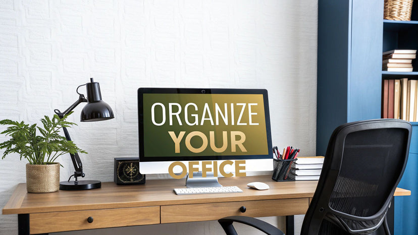 How to Organize Home Office for Productivity - Mount-It!