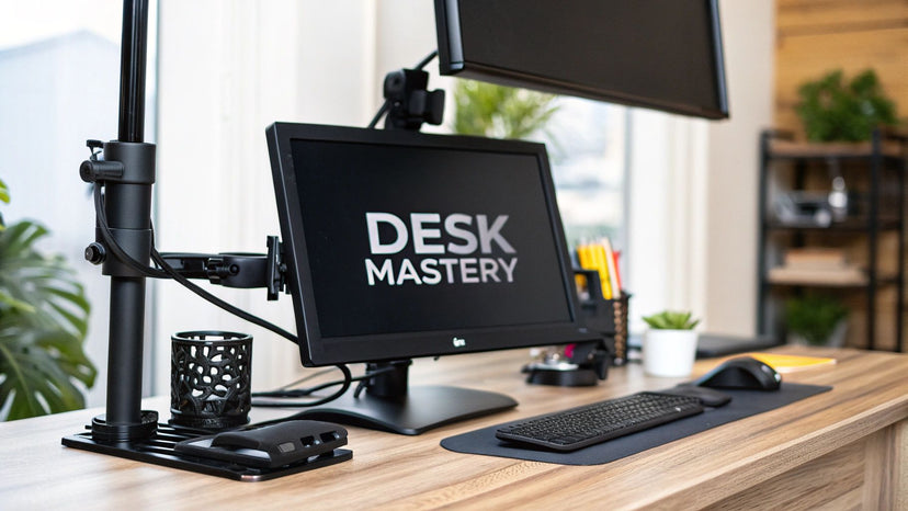 8 Essential Desk Organization Tips for a Productive 2025 - Mount-It!