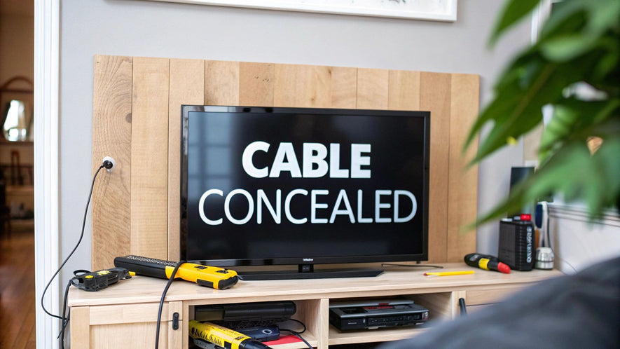 How to Hide Wires Behind Wall Mounted TV Like a Pro