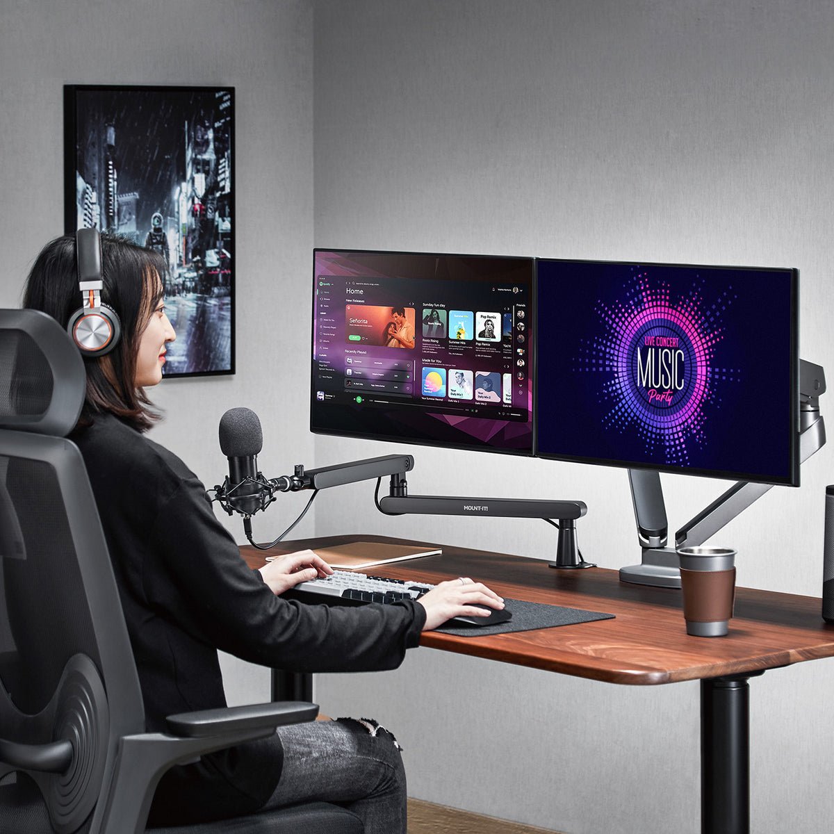 Microphone Boom Arms Mount-It!