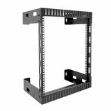 Server and Networking Racks - 12U Black Steel Open Frame Wall Rack - Mount-It! - MI-7633