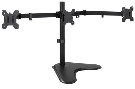 19-27 Inch Monitors Monitor Stands - Triple Monitor Stand | 19" to 27" Screen Sizes - Mount-It! - MI-2789