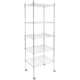 Storage - 5 Tier Wire Shelving with Wheels - Mount-It! - MI-7862