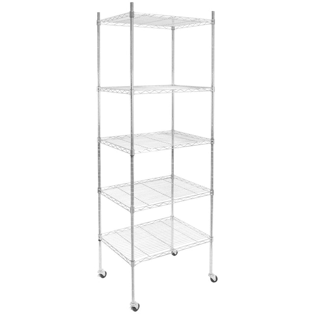 Storage - 5 Tier Wire Shelving with Wheels - Mount-It! - MI-7862