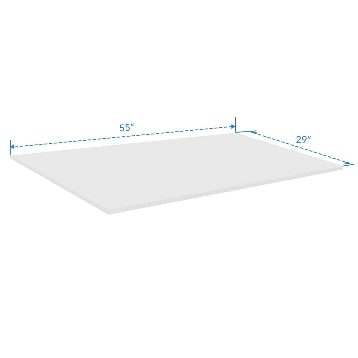Tabletop - 55" Tabletop for Sit-Stand Desk - Mount-It! -