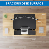 Electric Desk Converter with Built-In USB Port