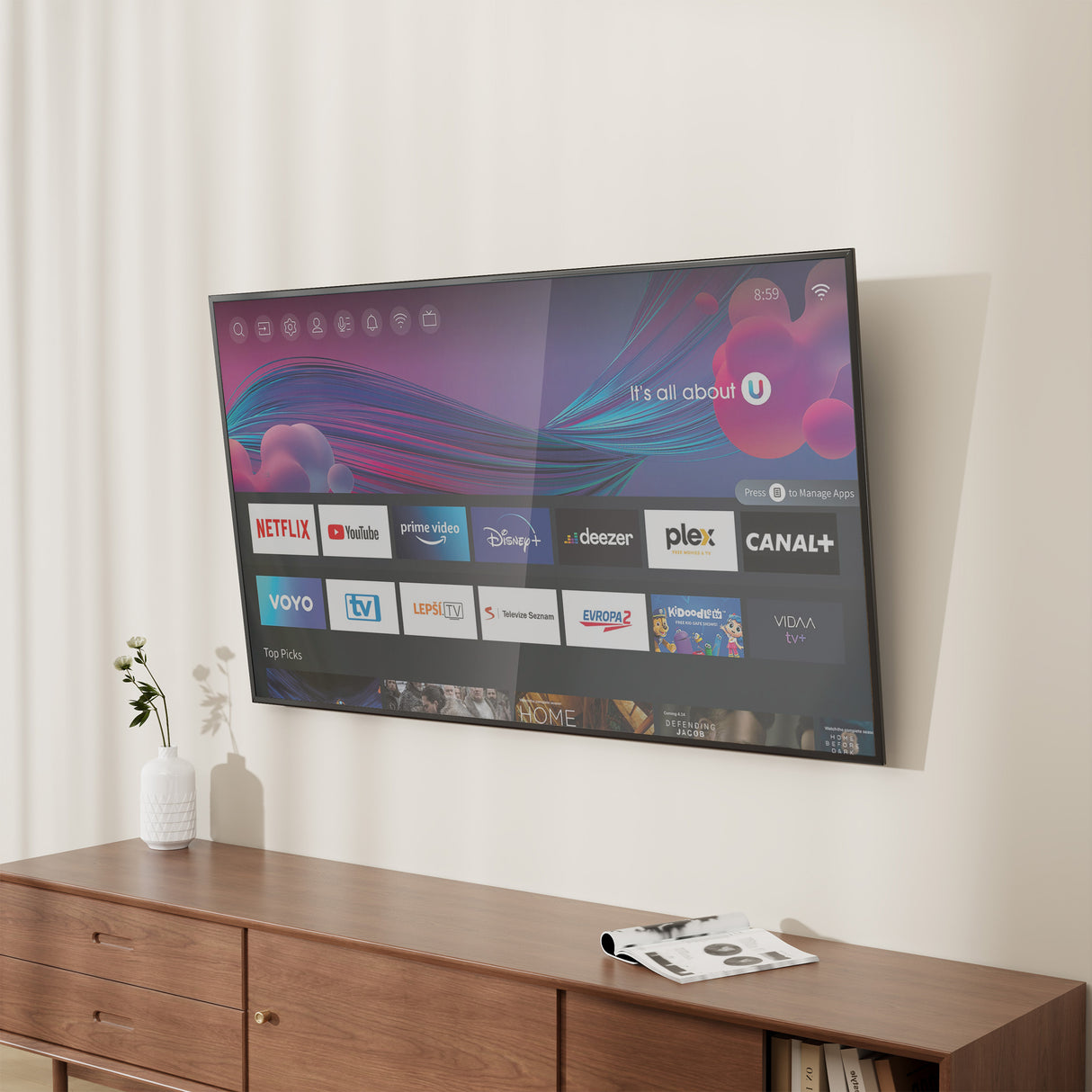 Low Profile Tilt TV Wall Mount