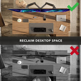 Heavy-Duty Dual Monitor Mount with Gas Spring Arms