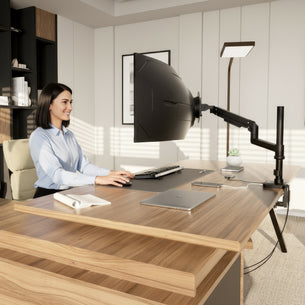 Heavy-Duty Monitor Mount with Pole & Gas Spring Arm