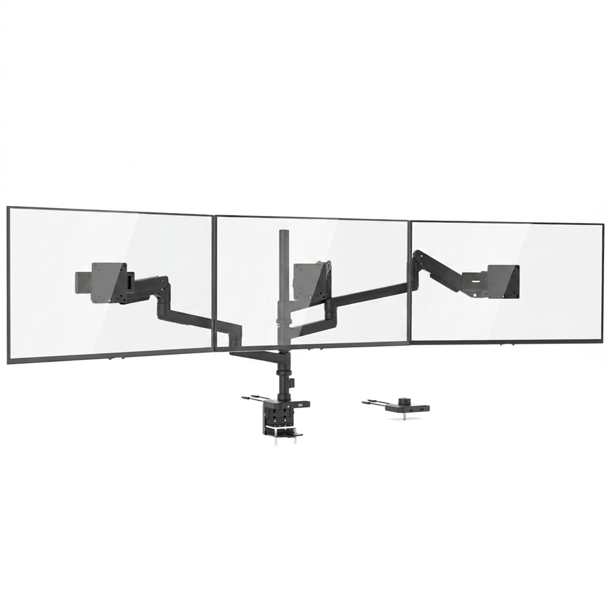 Heavy-Duty Triple Monitor Mount with Gas Spring Arms