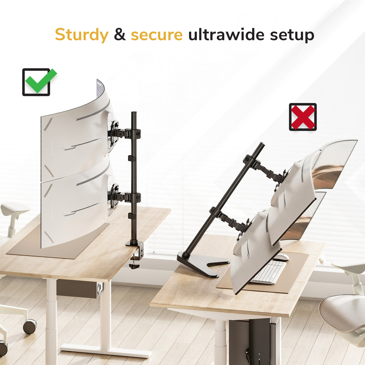 Vertical Stacking Dual Monitor Mount - Image 7 - Mount-It!