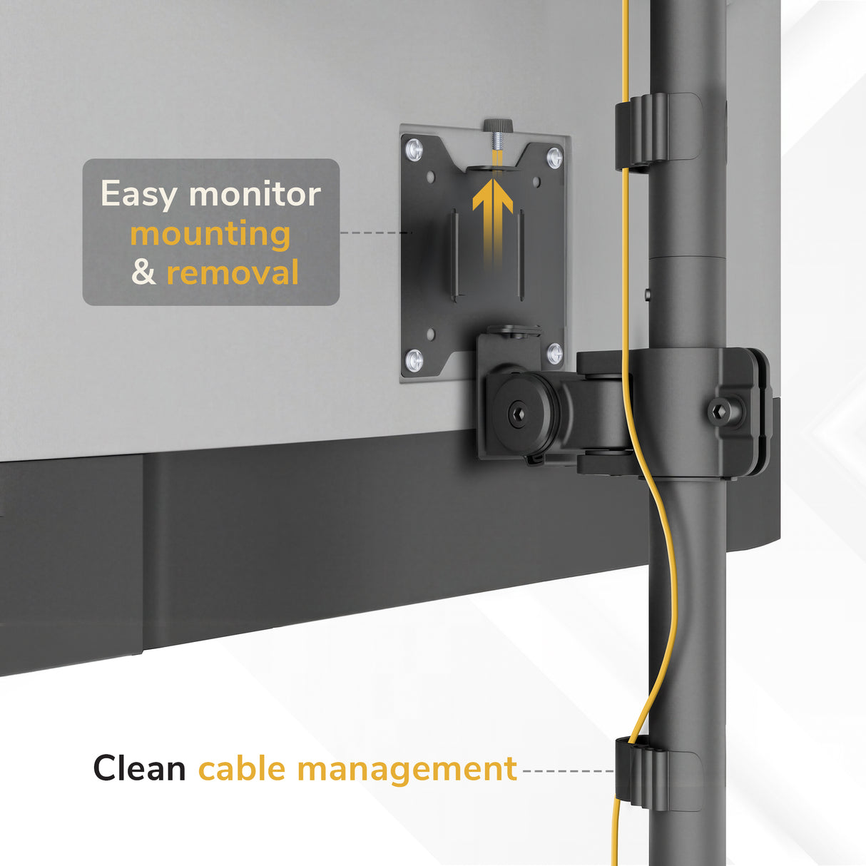 Vertical Stacking Dual Monitor Mount - Image 8 - Mount-It!