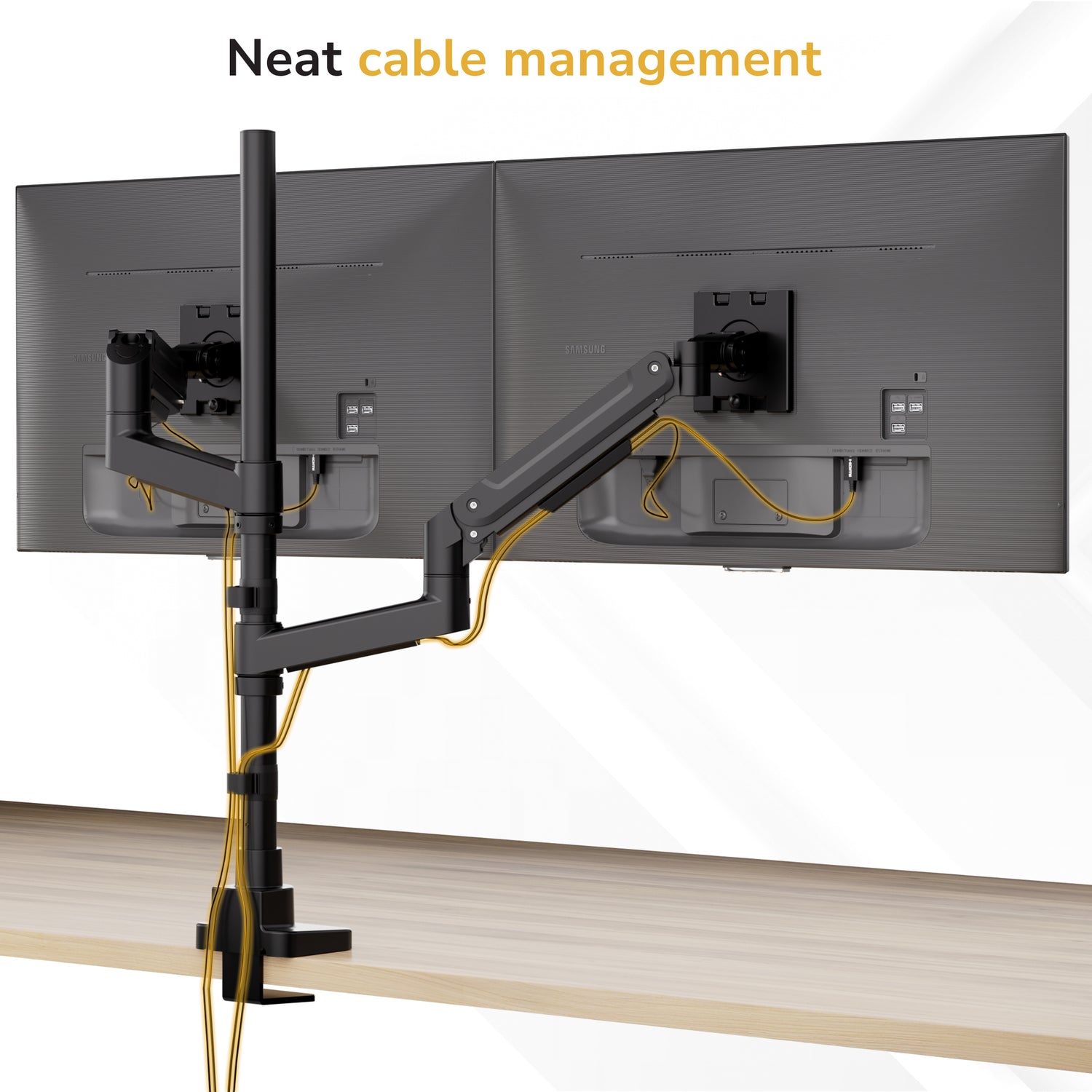 Heavy-Duty Dual Stacking Monitor Mount