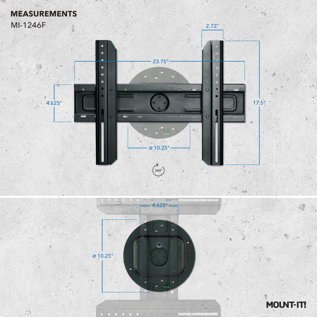 TV Wall Mount With Full 360 Degree Rotation