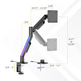 Monitor Mount with RGB Lighting